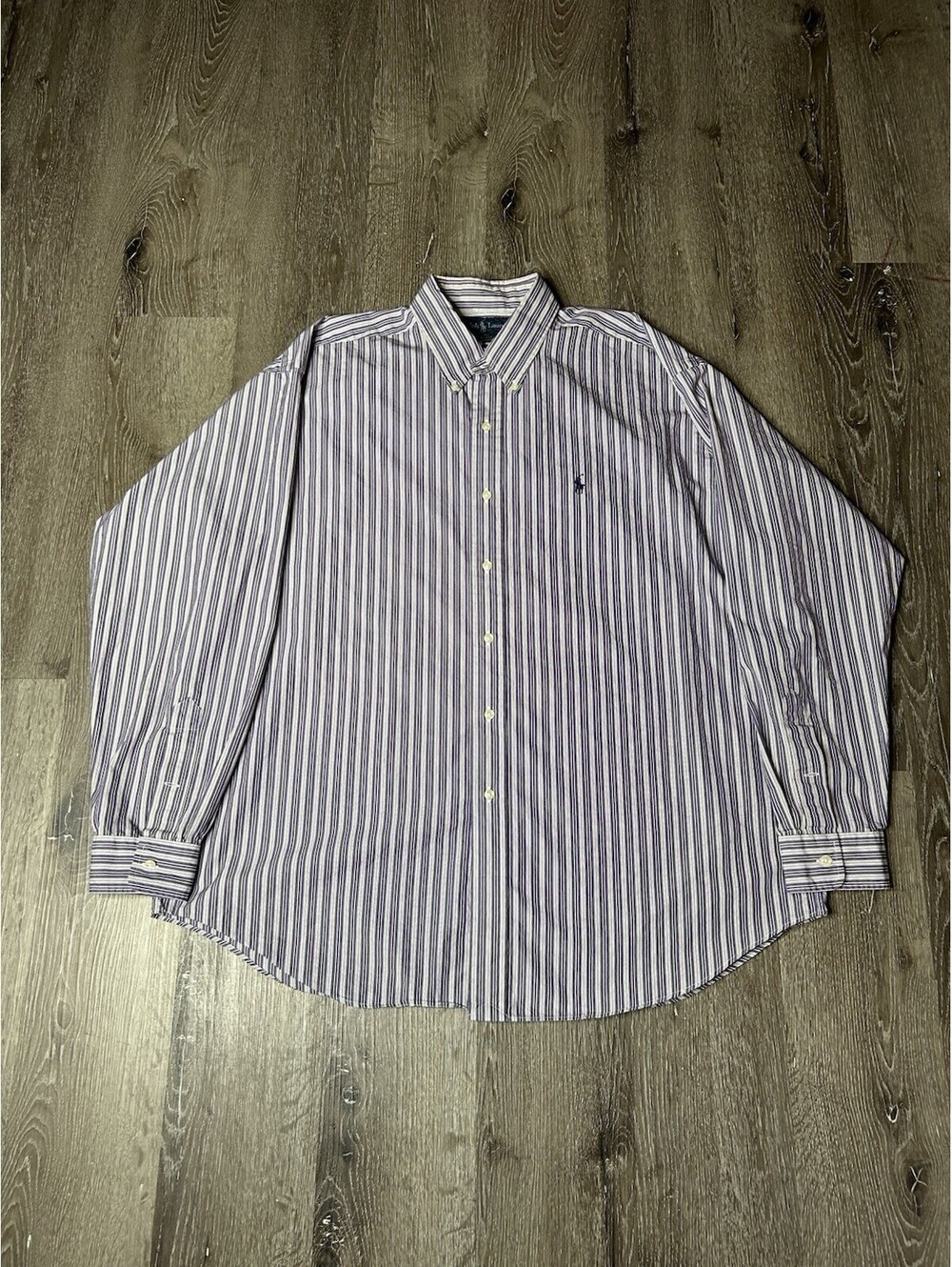 Ralph Lauren BlakeMens XL Classic Fit Shirt Purple Stripe